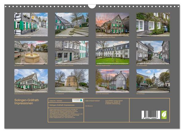 Produktbild: Solingen-Gr&auml;frath Impressionen (Wandkalender 2026 DIN A3 quer), CALVENDO Monatskalender