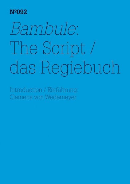 Produktbild: Bambule: Das Regiebuch