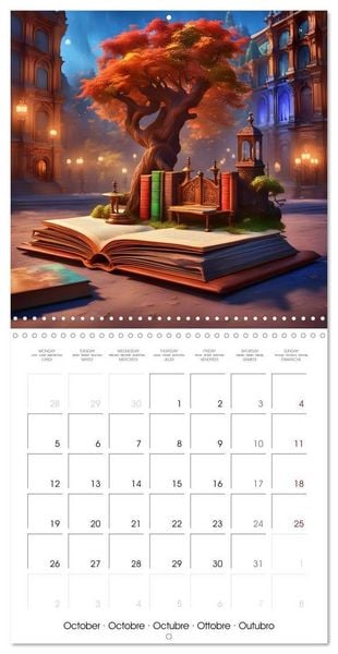 Produktbild: Fantastic surreal book worlds (Wall Calendar 2026 12 &times; 12 Inch) CALVENDO 12 Month Wall Calendar