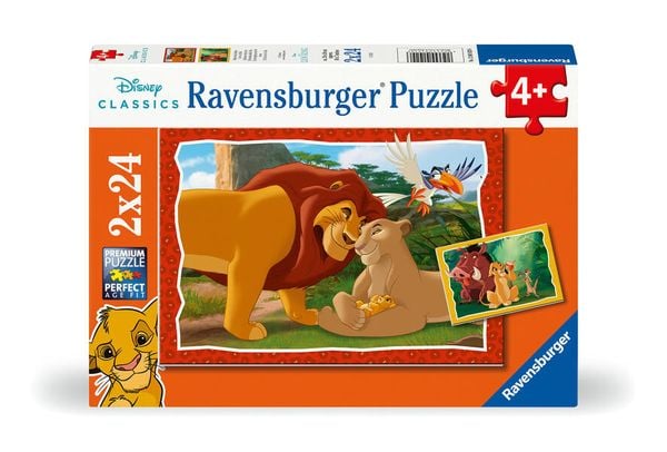 Produktbild: Kinderpuzzle 2x24 Teile - Disney Der K&ouml;nig der L&ouml;wen - Kreis des Lebens