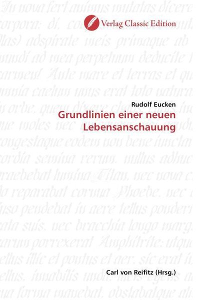 Produktbild: Eucken, R: Grundlinien einer neuen Lebensanschauung