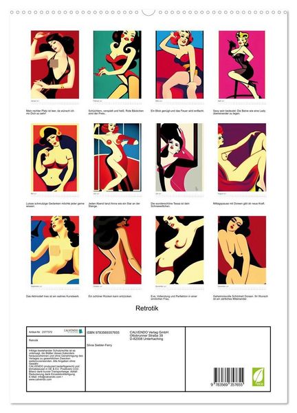 Produktbild: Retrotik (hochwertiger Premium Wandkalender 2027 DIN A2 hoch), Kunstdruck in Hochglanz