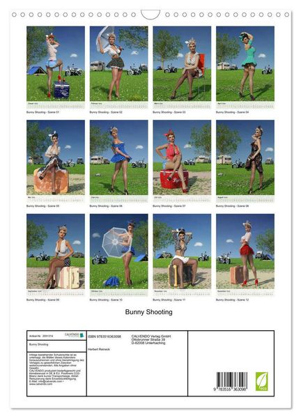 Produktbild: Bunny Shooting (Wandkalender 2026 DIN A3 hoch), CALVENDO Monatskalender