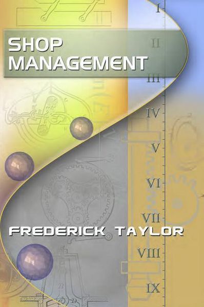Produktbild: Shop Management, by Frederick Taylor