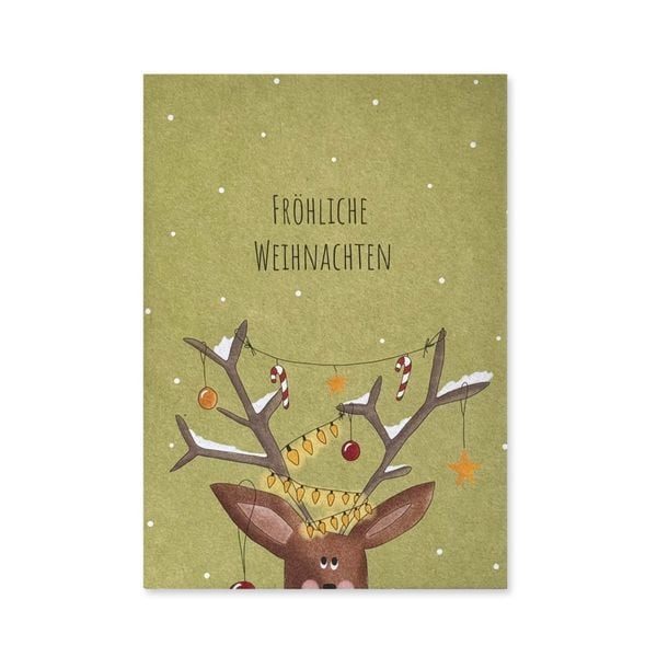 Produktbild: KEITCARDS Weihnachtskarten - handgezeichnete Postkarten, 6er Set