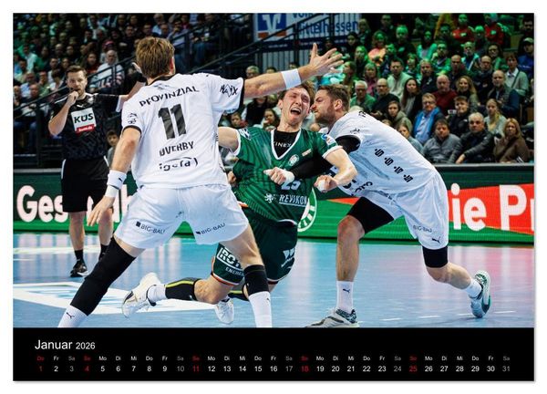 Produktbild: Kalender - HSG Wetzlar Handball Bundesliga Saison 2025/2026 (Wandkalender 2026 DIN A3 quer), CALVENDO Monatskalender