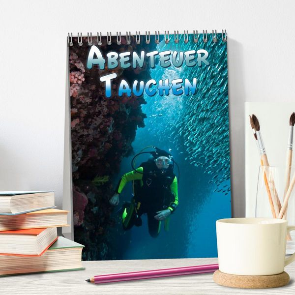 Produktbild: Abenteuer Tauchen (Tischkalender 2026 DIN A5 hoch), CALVENDO Monatskalender