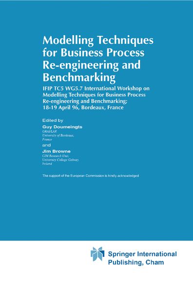 Produktbild: Modelling Techniques for Business Process Re-engineering and Benchmarking