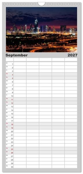 Produktbild: Familienplaner 2027 - Dubai - Das achte Weltwunder mit 5 Spalten (Wandkalender, 21 x 45 cm) CALVENDO