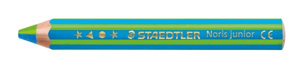 Produktbild: STAEDTLER Noris junior 140 Kindermalstift 3 in 1, 6 Duo Malstifte + 1 Spitzer