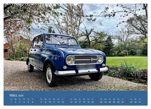 Produktbild: Kultauto aus Frankreich - Renault 4 (hochwertiger Premium Wandkalender 2026 DIN A2 quer), Kunstdruck in Hochglanz
