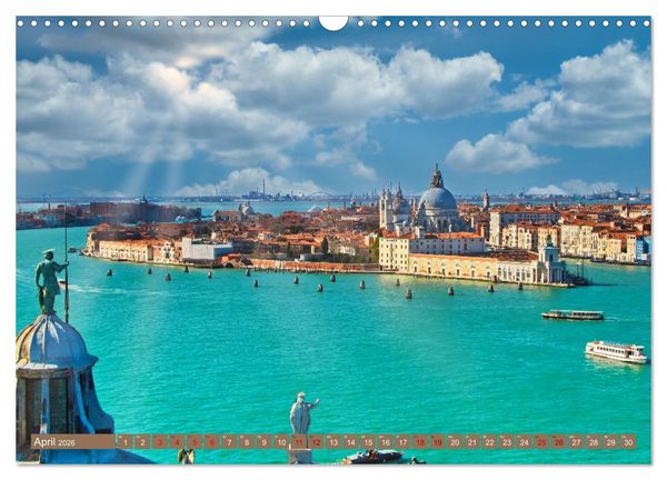 Produktbild: Venedig - Die Lagunenstadt (Wandkalender 2026 DIN A3 quer), CALVENDO Monatskalender
