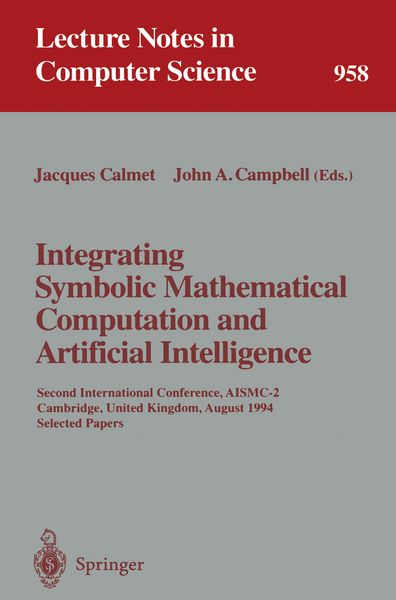 Produktbild: Integrating Symbolic Mathematical Computation and Artificial Intelligence