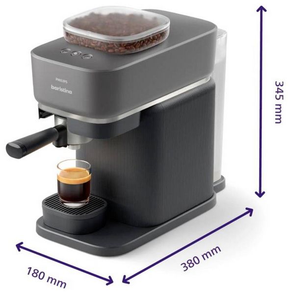 Produktbild: Philips Baristina BAR300/60 Black Espressomaschine Schwarz
