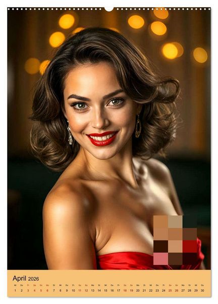 Produktbild: Verborgene Eleganz (Wandkalender 2026 DIN A2 hoch), CALVENDO Monatskalender