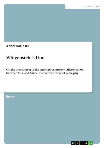 Produktbild: Wittgenstein's Lion