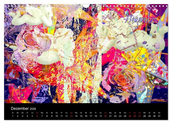 Produktbild: Blumen - Digital (Wandkalender 2026 DIN A3 quer), CALVENDO Monatskalender