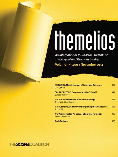 Produktbild: Themelios, Volume 37, Issue 3