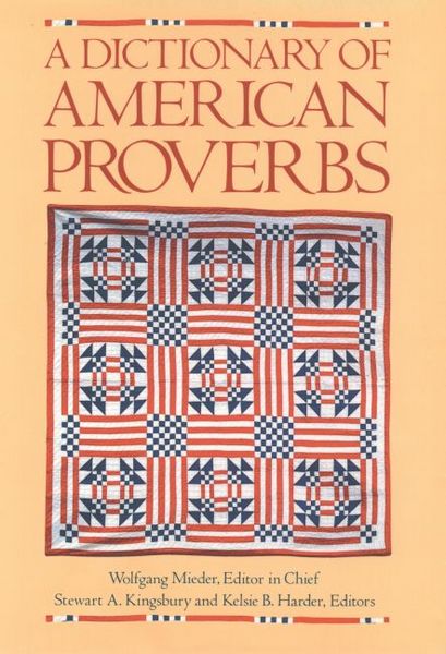 Produktbild: A Dictionary of American Proverbs
