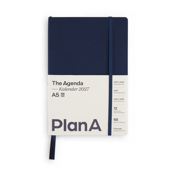 Produktbild: PlanA Kalender A5 Softcover Navy Blue