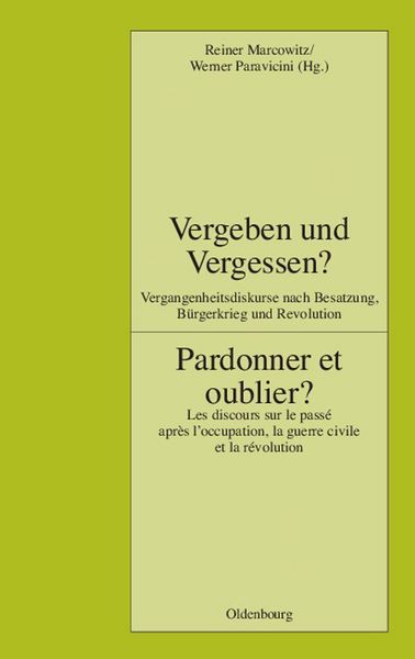 Produktbild: Vergeben und Vergessen? Pardonner et oublier?