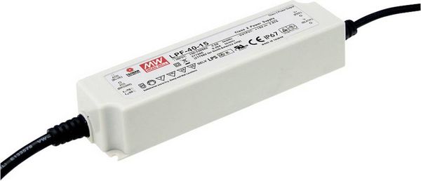 Produktbild: Mean Well LPF-40-24 LED-Treiber, LED-Trafo Konstantspannung, Konstantstrom 40W 1.67A 14.4 - 24 V/DC nicht dimmbar