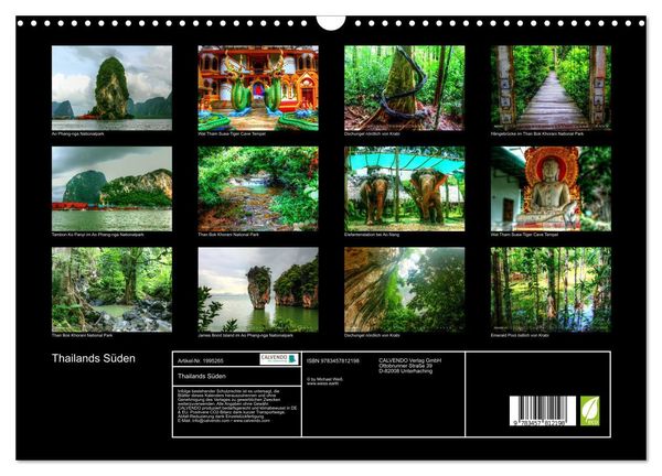 Produktbild: Thailands S&uuml;den (Wandkalender 2026 DIN A3 quer), CALVENDO Monatskalender
