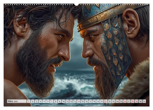 Produktbild: Odysseus Reise &ndash; Gefahren, Verlockungen, Schicksal (hochwertiger Premium Wandkalender 2027 DIN A2 quer), Kunstdruck in Hochglanz