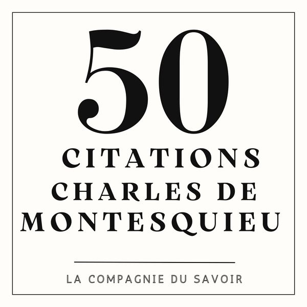 Produktbild: 50 citations de Charles De Montesquieu