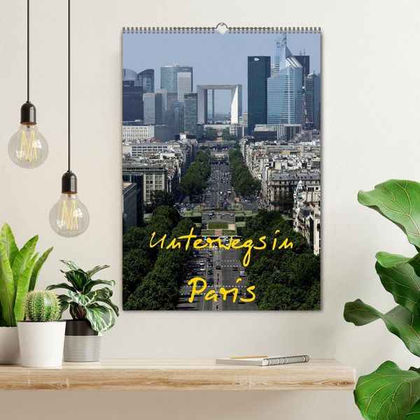 Produktbild: Unterwegs in Paris (Wandkalender 2026 DIN A2 hoch), CALVENDO Monatskalender