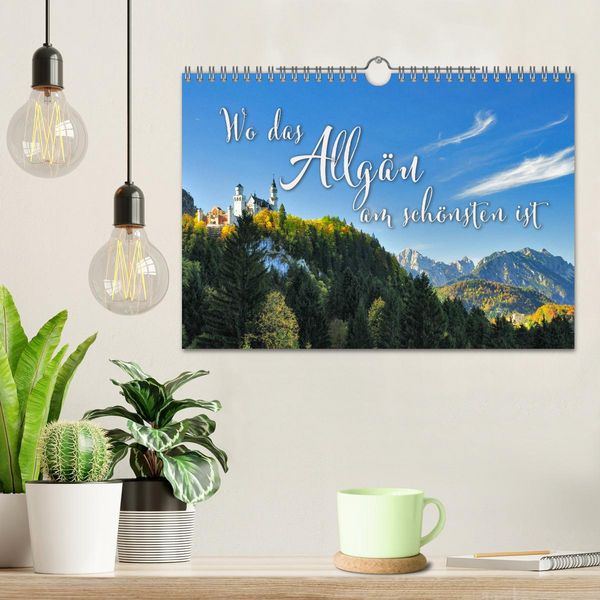 Produktbild: Wo das Allg&auml;u am sch&ouml;nsten ist (Wandkalender 2026 DIN A4 quer), CALVENDO Monatskalender