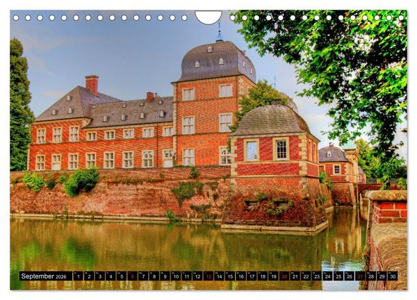 Produktbild: Burgen und Schl&ouml;sser im M&uuml;nsterland (Wandkalender 2026 DIN A4 quer), CALVENDO Monatskalender