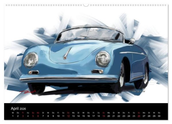 Produktbild: Porsche inspired Artwork by Reinhold Art&acute;s (Wandkalender 2026 DIN A2 quer), CALVENDO Monatskalender