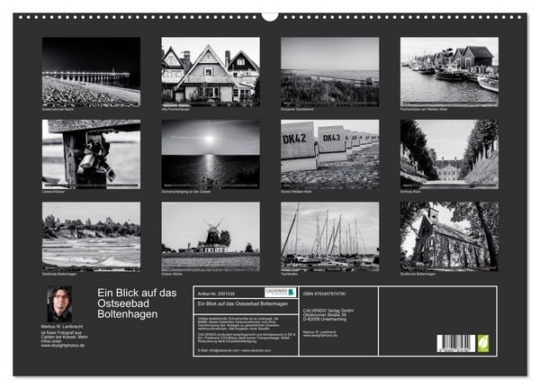 Produktbild: Ein Blick auf das Ostseebad Boltenhagen (Wandkalender 2026 DIN A2 quer), CALVENDO Monatskalender