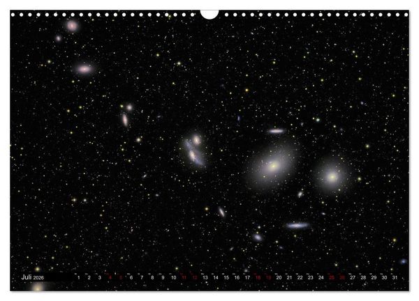 Produktbild: Galaxien des Nordhimmels (Wandkalender 2026 DIN A3 quer), CALVENDO Monatskalender