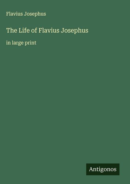 Produktbild: The Life of Flavius Josephus
