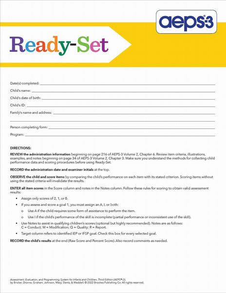 Produktbild: Aeps(r)-3 Ready-Set