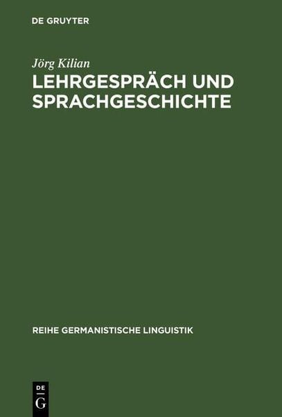Produktbild: Lehrgespr&auml;ch und Sprachgeschichte