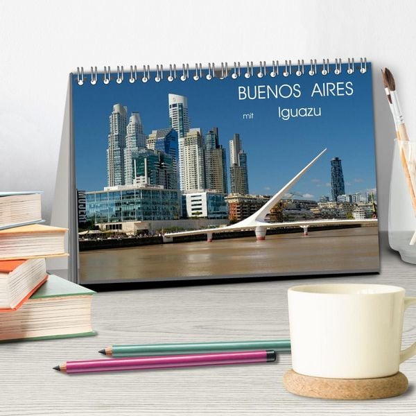 Produktbild: Buenos Aires mit Iguazu (Tischkalender 2027 DIN A5 quer), CALVENDO Monatskalender