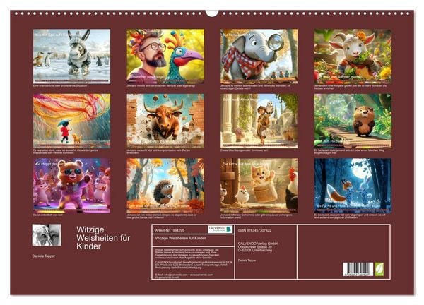 Produktbild: Witzige Weisheiten f&uuml;r Kinder (Wandkalender 2026 DIN A2 quer), CALVENDO Monatskalender