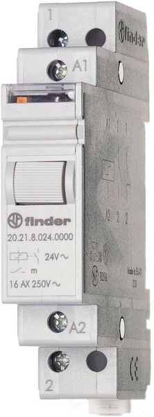 Stromstoß-Schalter Hutschiene Finder 20.21.8.008.4000 1 Schließer 8 V/AC 16 A 4000 VA 1 St.