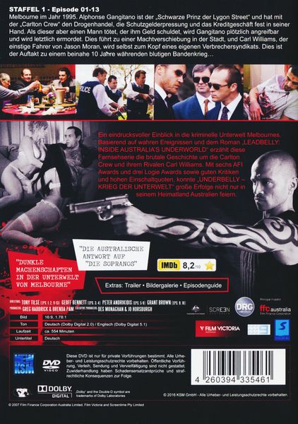 Produktbild: Underbelly - Krieg der Unterwelt - Staffel 1 - Uncut [4 DVDs]