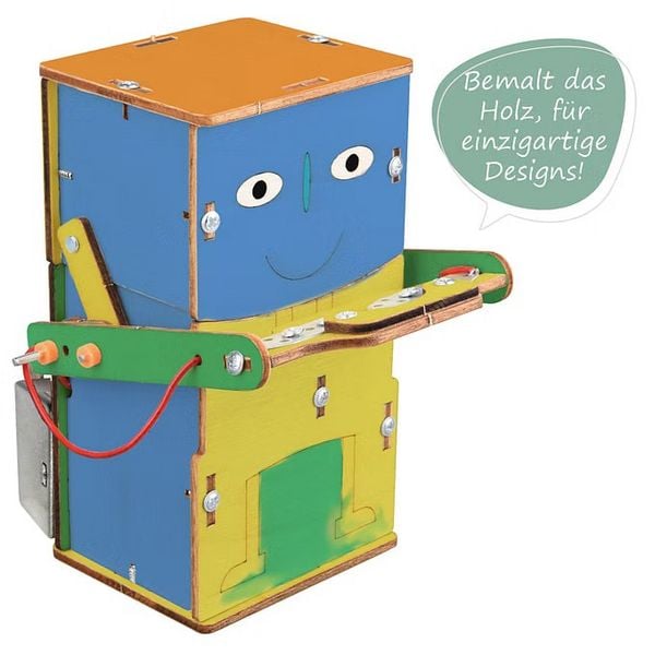 Produktbild: Fischertechnik 579975 - miniMINT, Greedy Bot, Roboter, Technik-Holzbausatz ab 8 Jahren