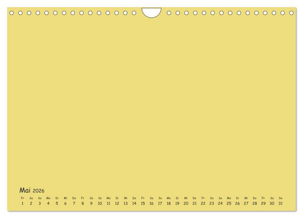 Produktbild: Regenbogen Kinder Bastelkalender - Zum Selbstgestalten - DIY Kreativ-Kalender (Wandkalender 2026 DIN A4 quer), CALVENDO Monatskalender
