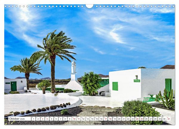 Produktbild: Lanzarote - Wo die Vulkane die Landschaft formten (Wandkalender 2026 DIN A3 quer), CALVENDO Monatskalender