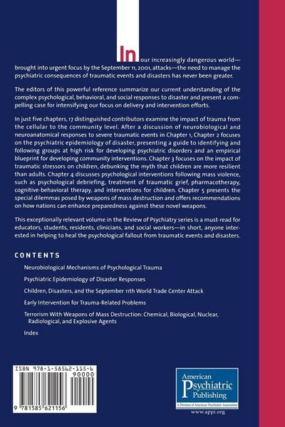 Produktbild: Trauma and Disaster Responses and Management