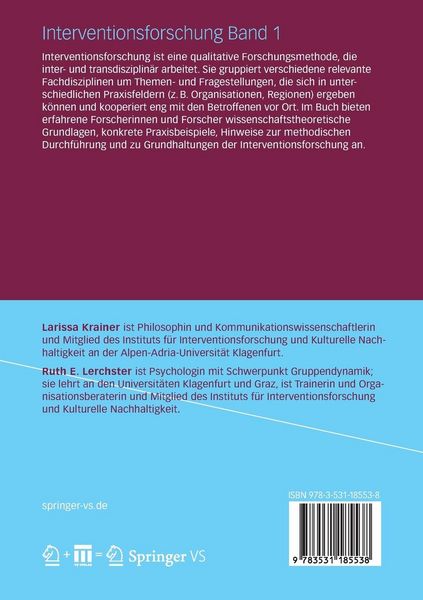 Produktbild: Interventionsforschung Band 1