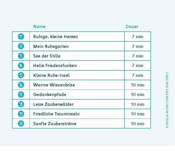 Produktbild: 20 Musikst&uuml;cke f&uuml;r die Stillarbeit