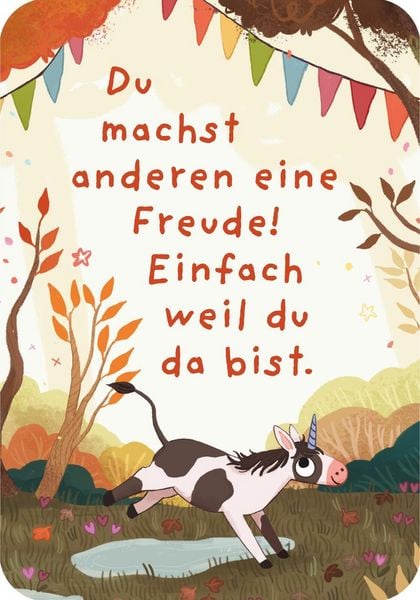 Produktbild: Ein Einhorn namens Oktober &ndash; Mutmachkarten