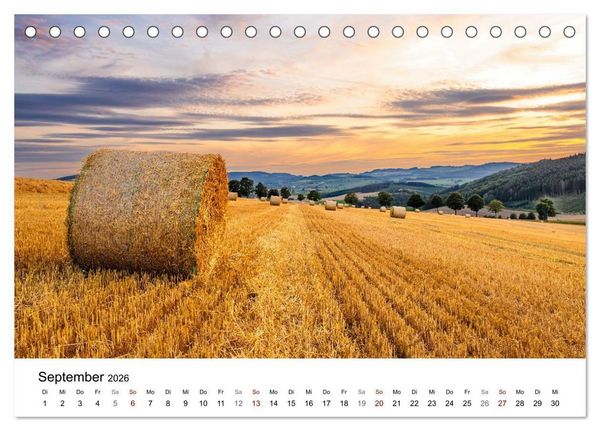 Produktbild: Sauerland - Land der tausend Berge (Tischkalender 2026 DIN A5 quer), CALVENDO Monatskalender
